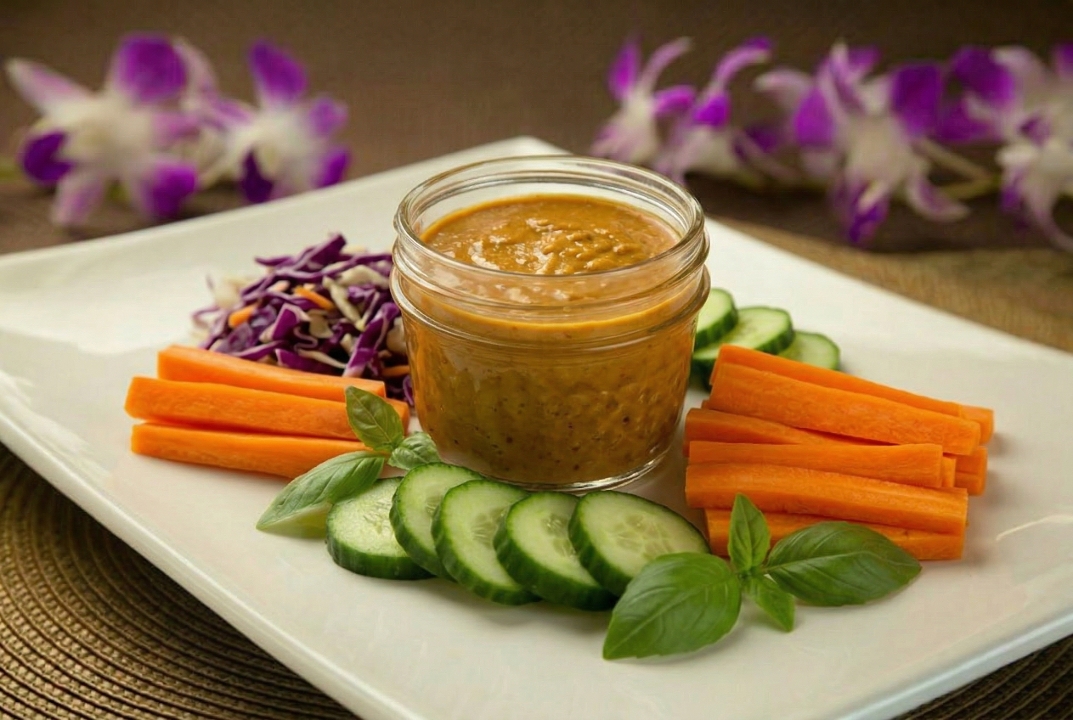 Small Tossed Salad w/Peanut Sauce.