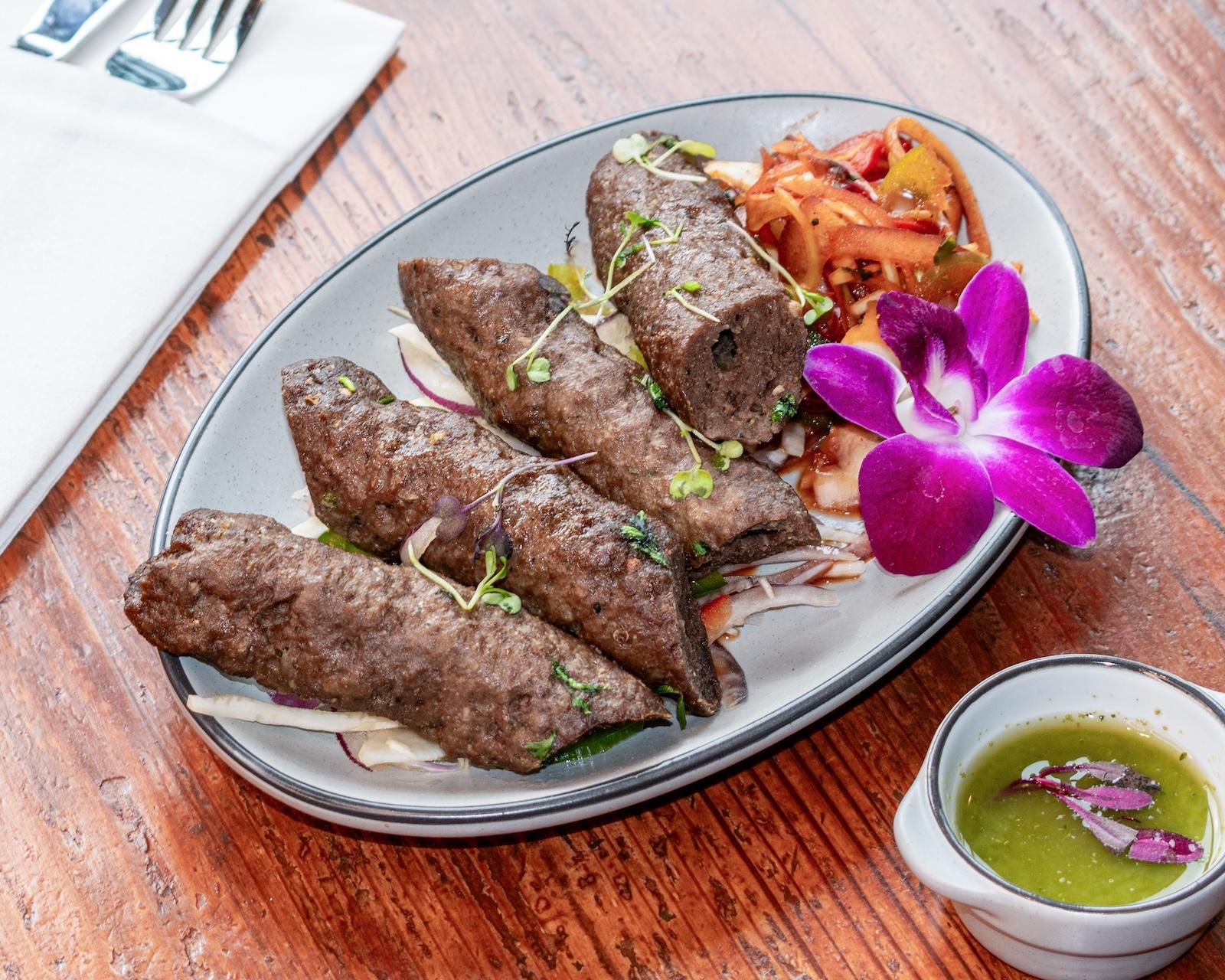 Beef Seekh Kabob.