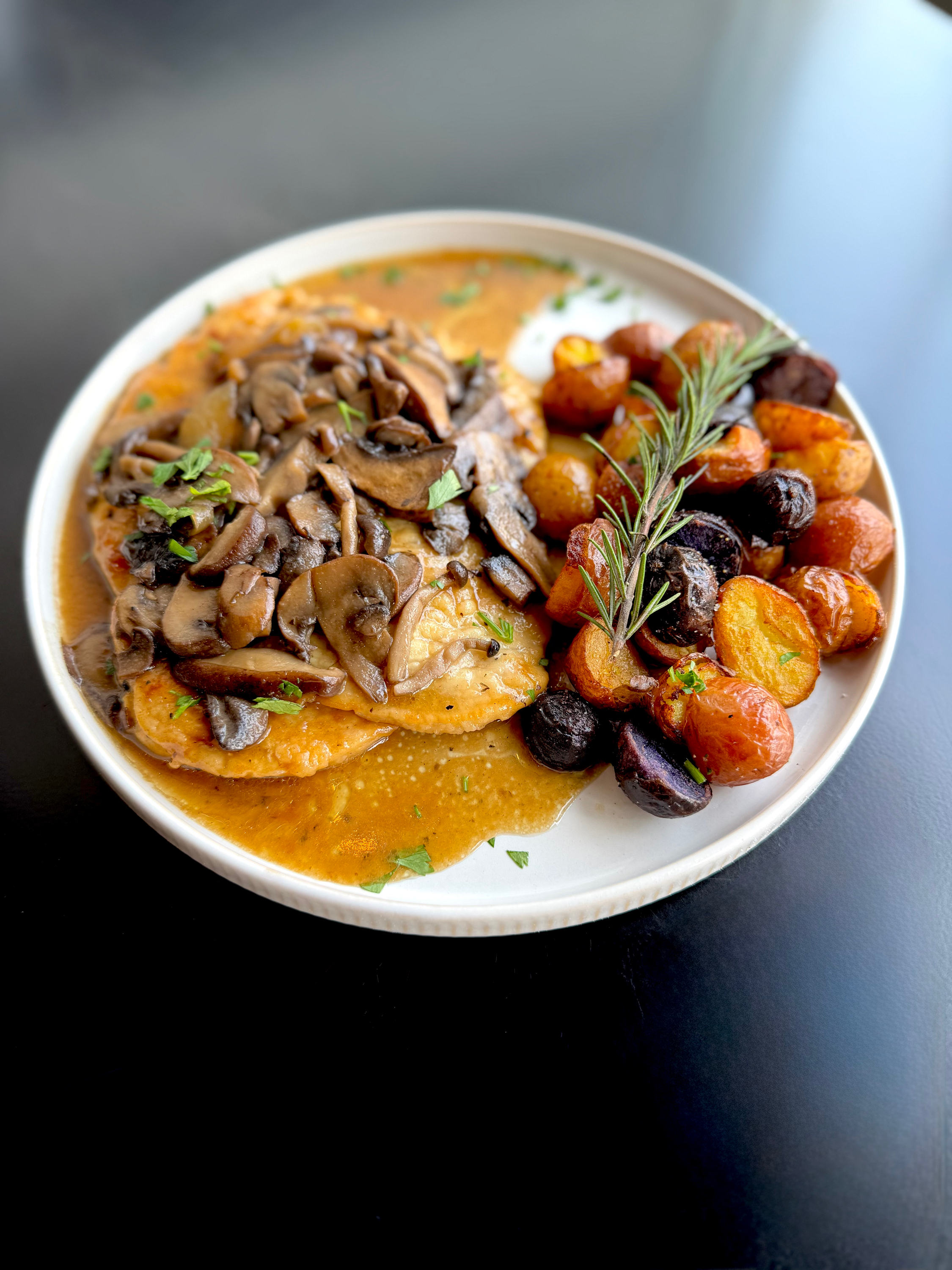 Chicken Marsala.