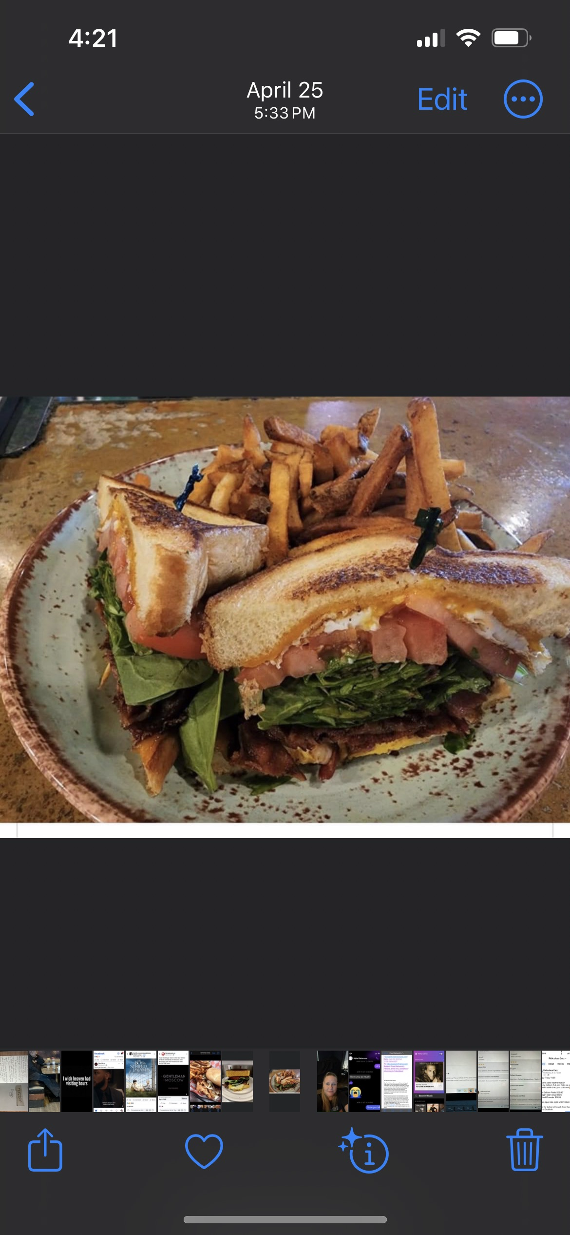 Ridiculous BELT served with Ridiculous sauce.