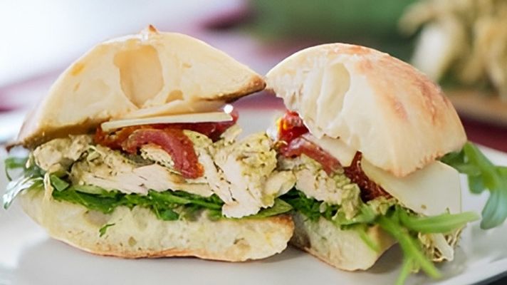 Pesto Chicken Sandwich.
