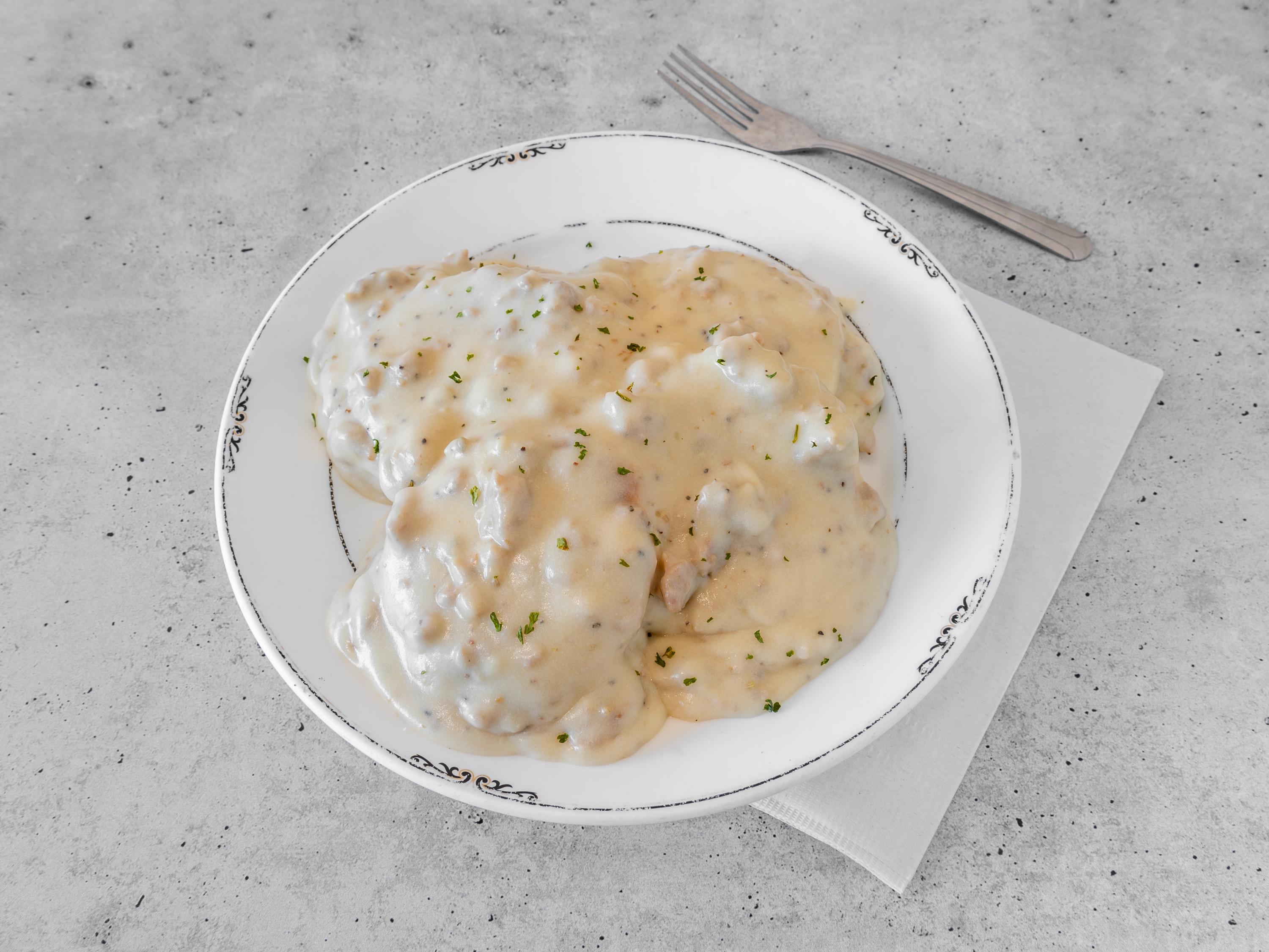 1 Biscuit & Sausage Gravy.