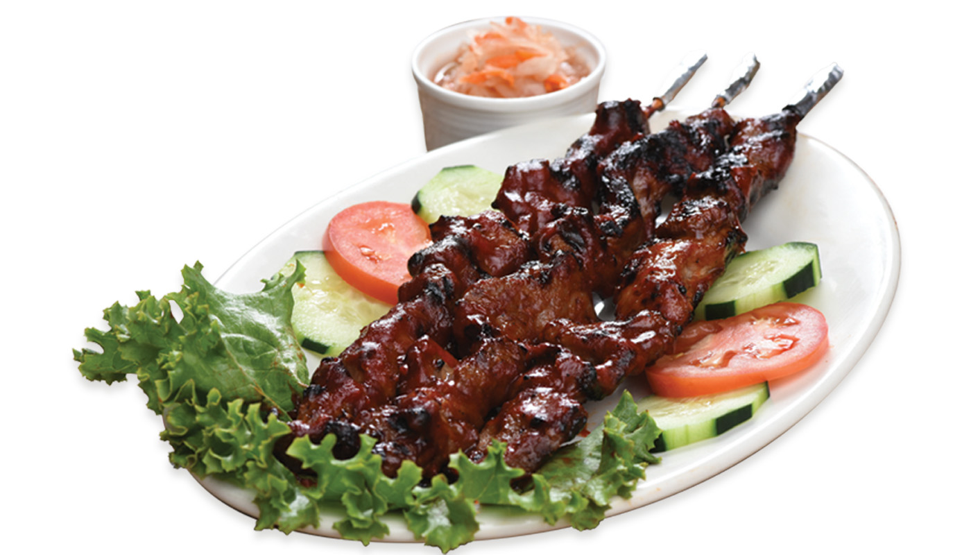 Pork BBQ Skewers.