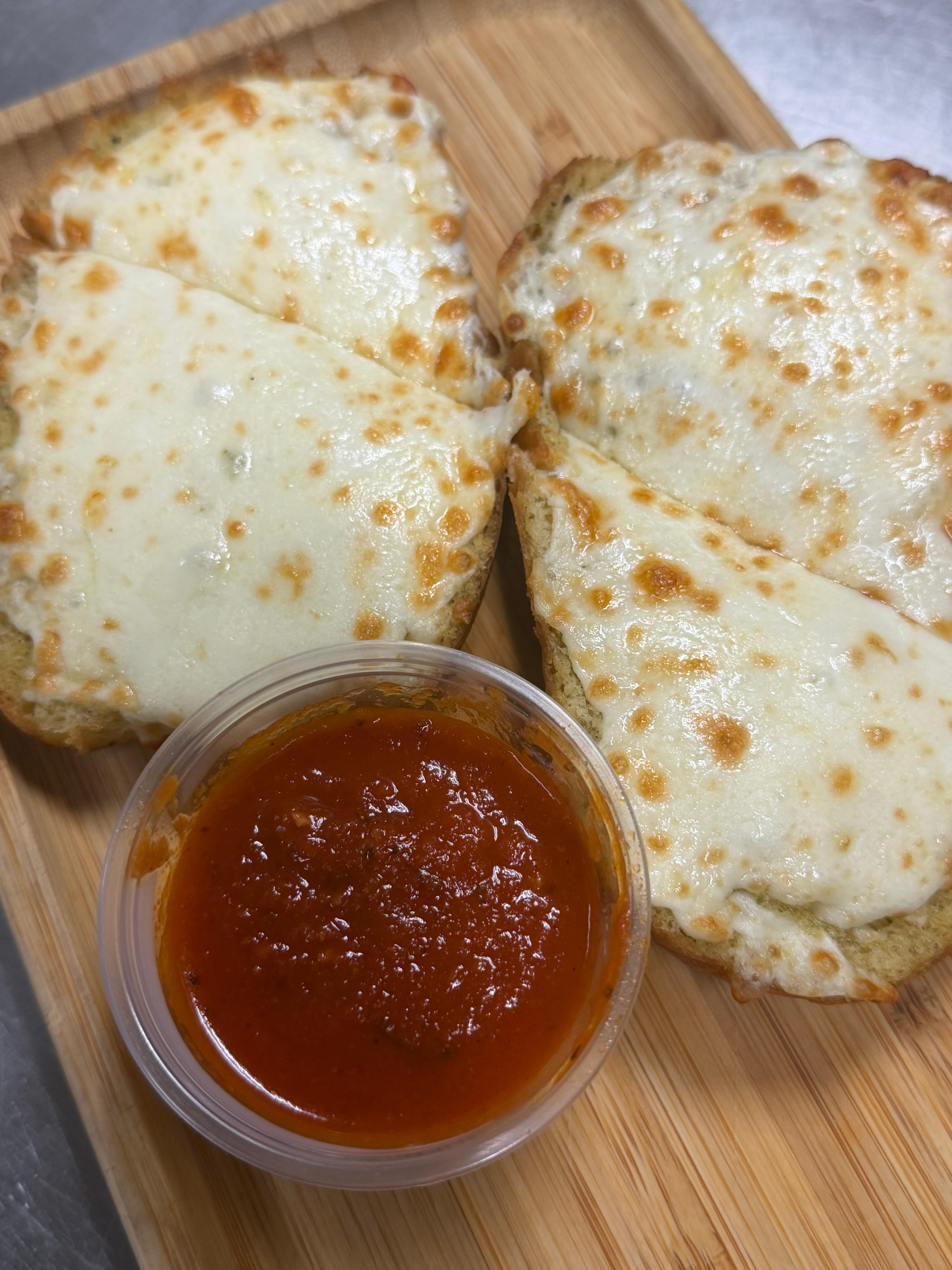 CHEESE GARLIC BREAD.