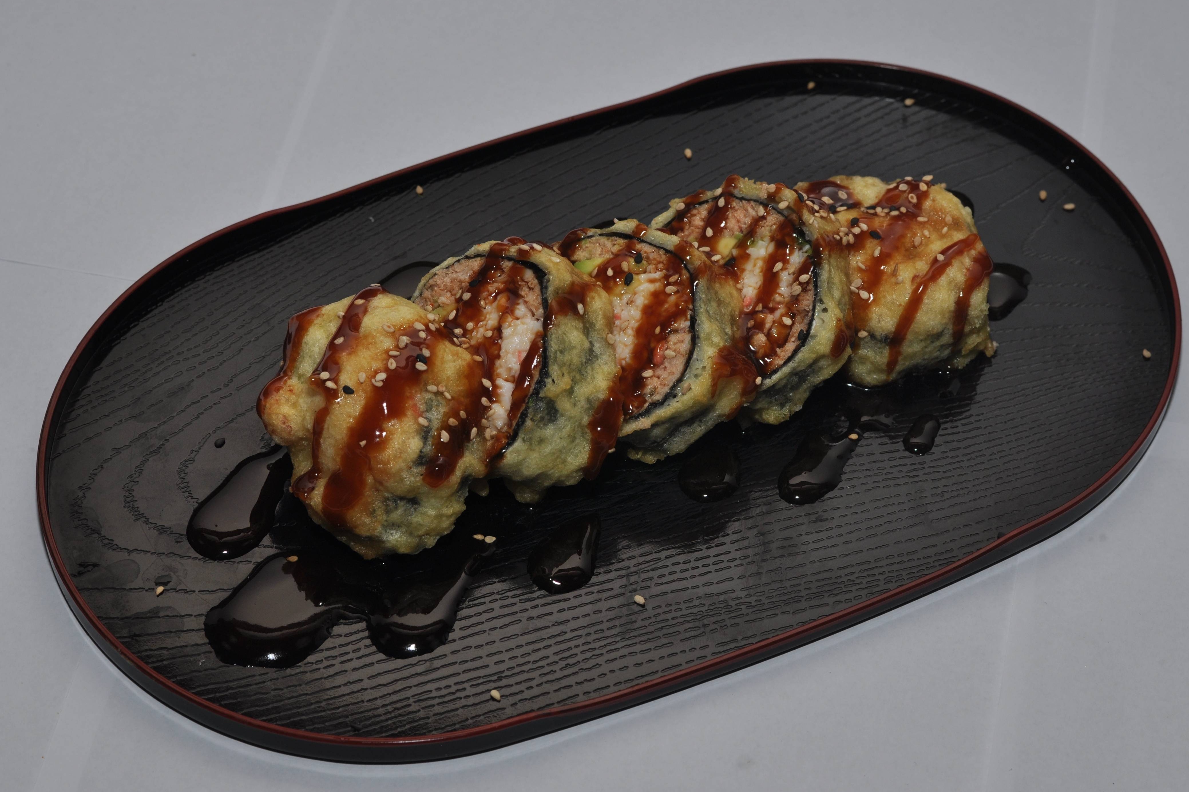Spicy Tuna Temp Roll(5 pcs) (No Rice).
