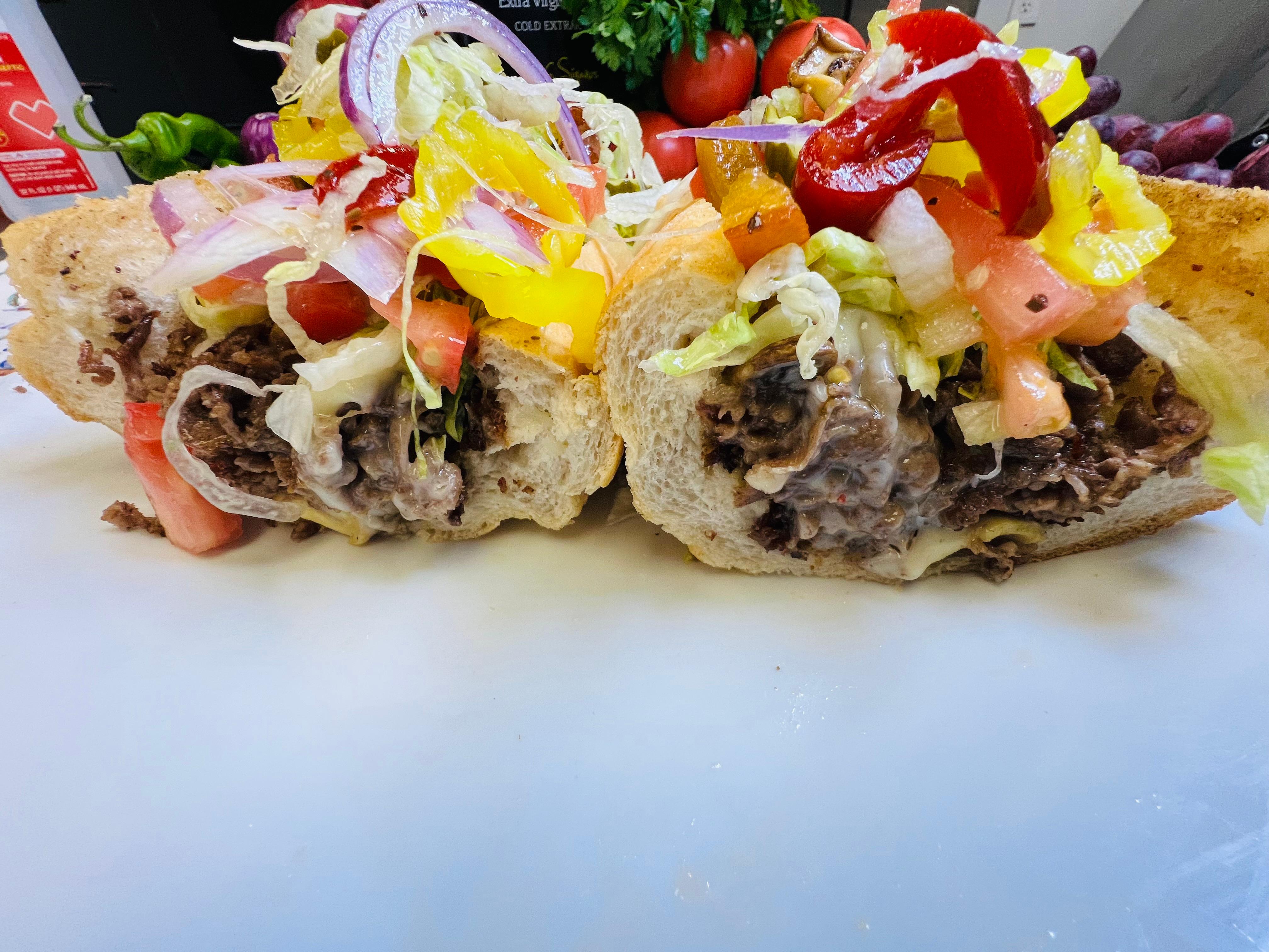 Cheese Steak Hoagie.