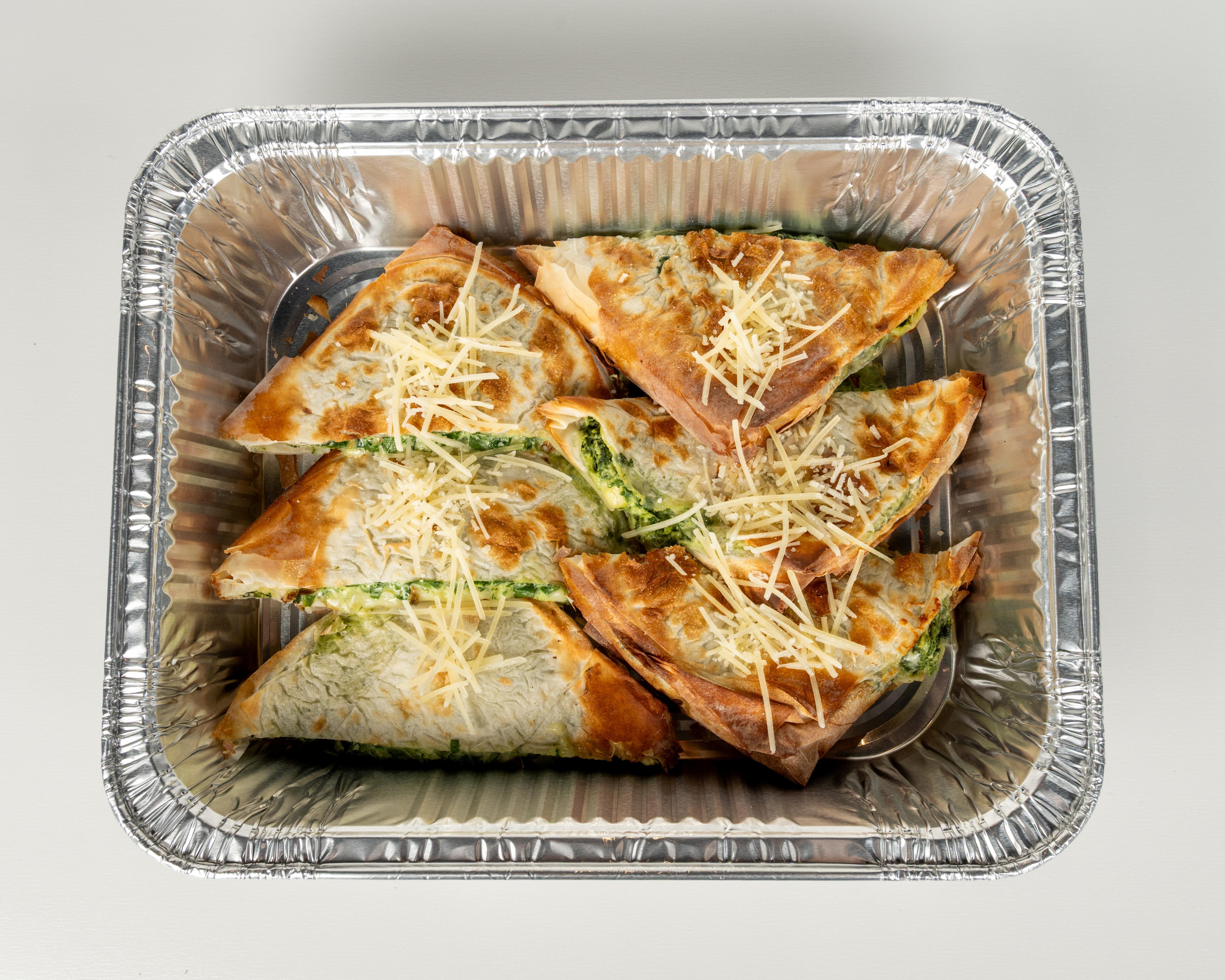 Spanikopita (6 halves) (Catering).