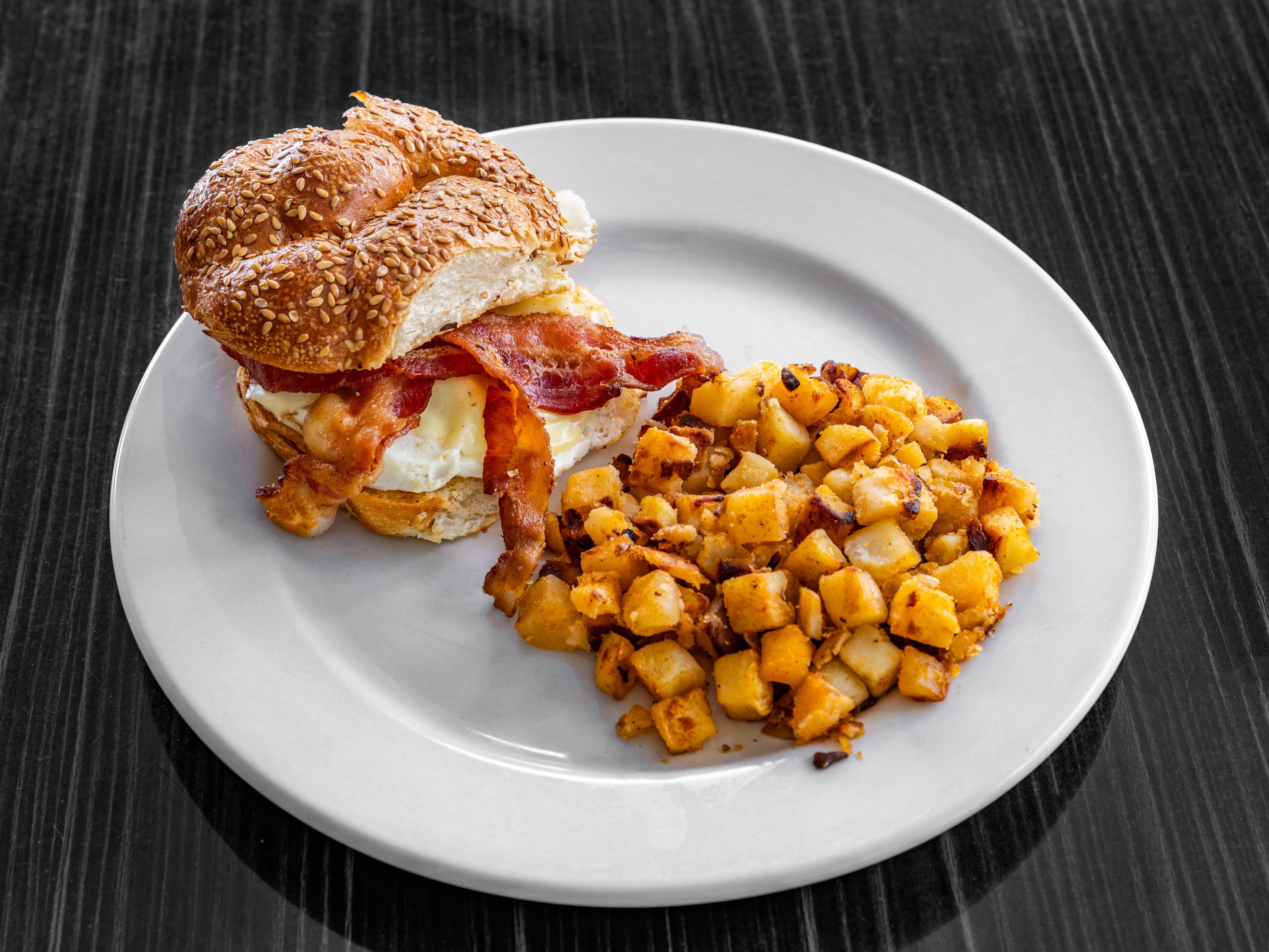 Breakfast Sandwich Plate.