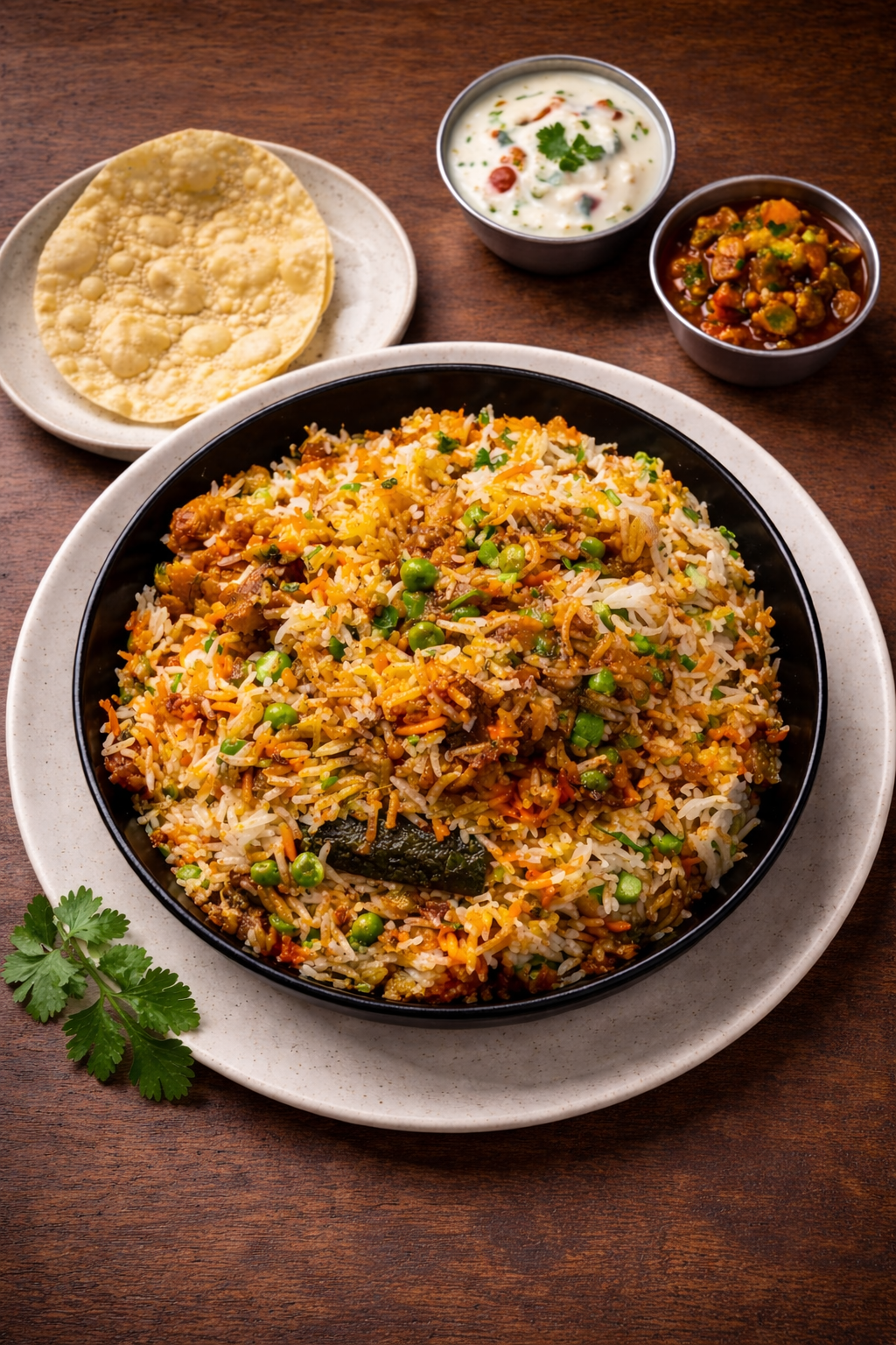 Vegetable Biryani.