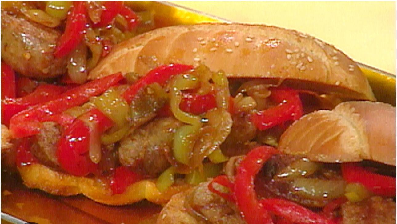 Sausage & Peppers Sandwich.
