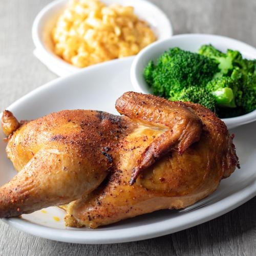 Smoked Half Chicken Entree.