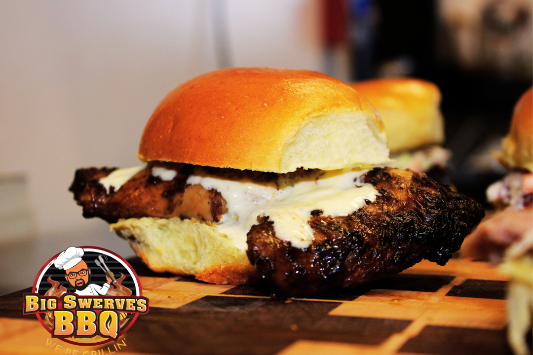 2 Jerk Chicken Sliders with Small Side.