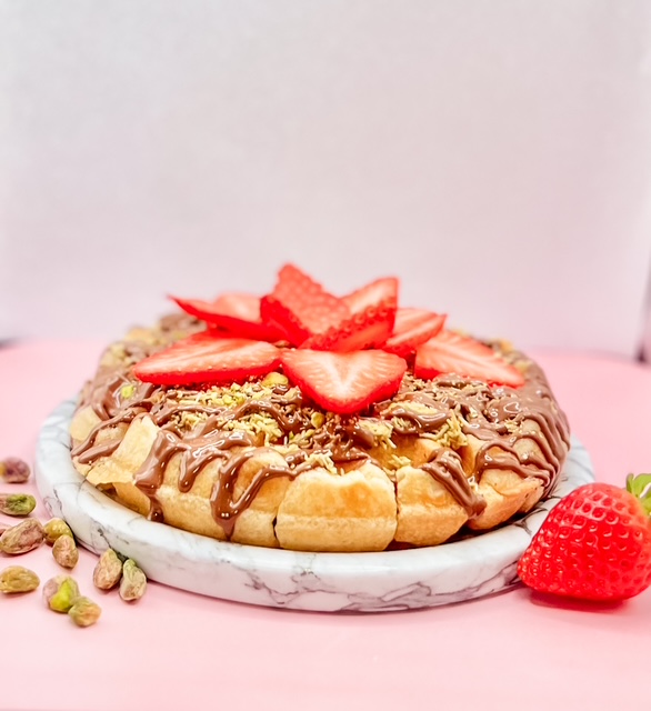 Dubai Strawberry Mochi Waffle.