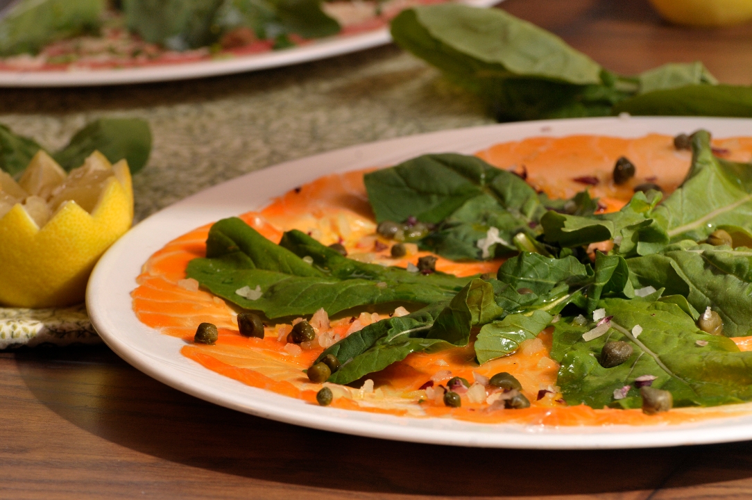 Salmon Carpaccio.