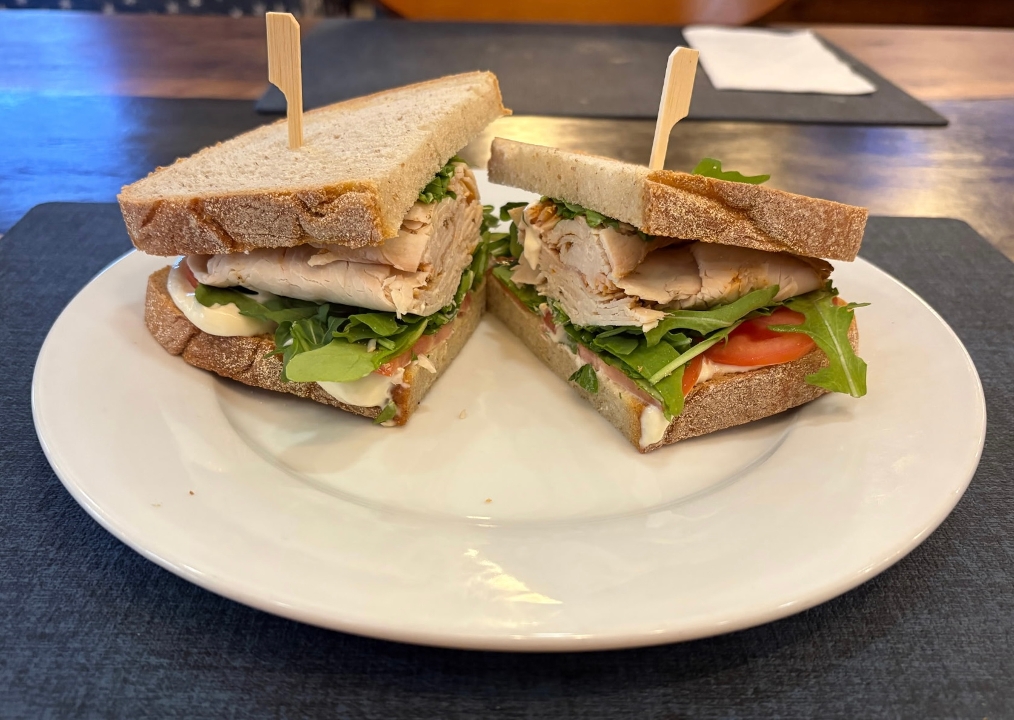Wood Fired Roast Turkey Sandwich.