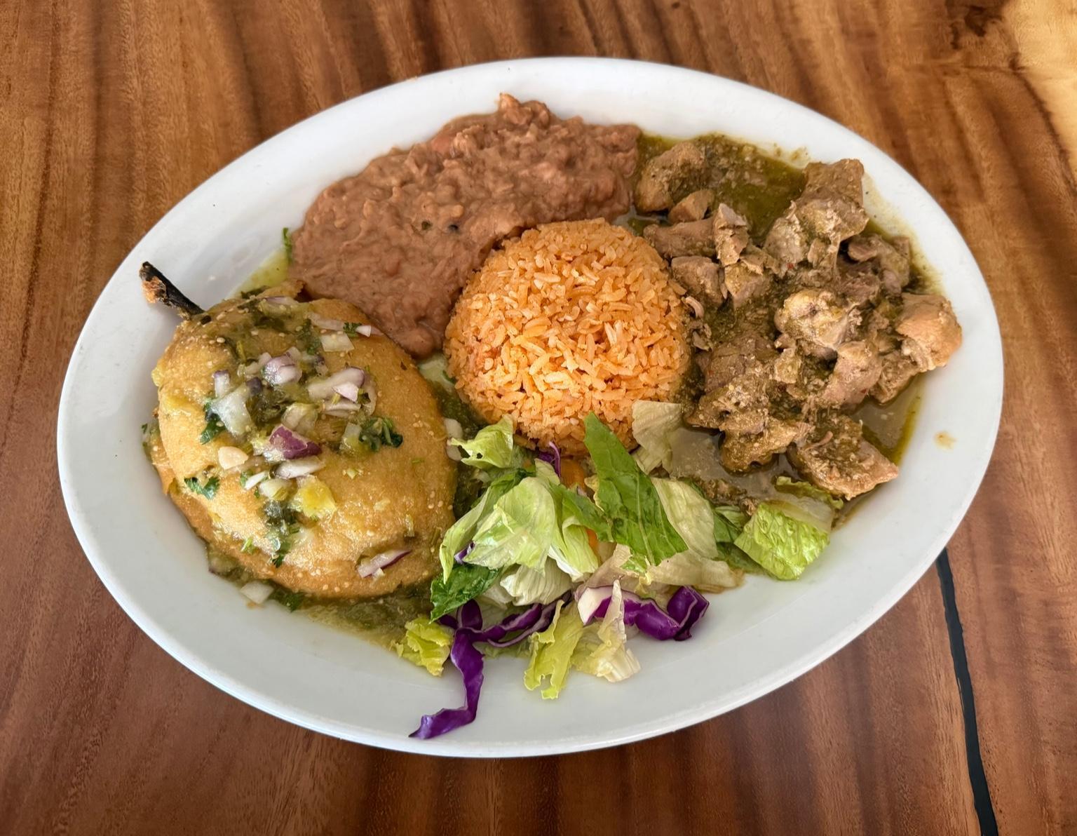 #3Chile Verde & Chile Relleno.