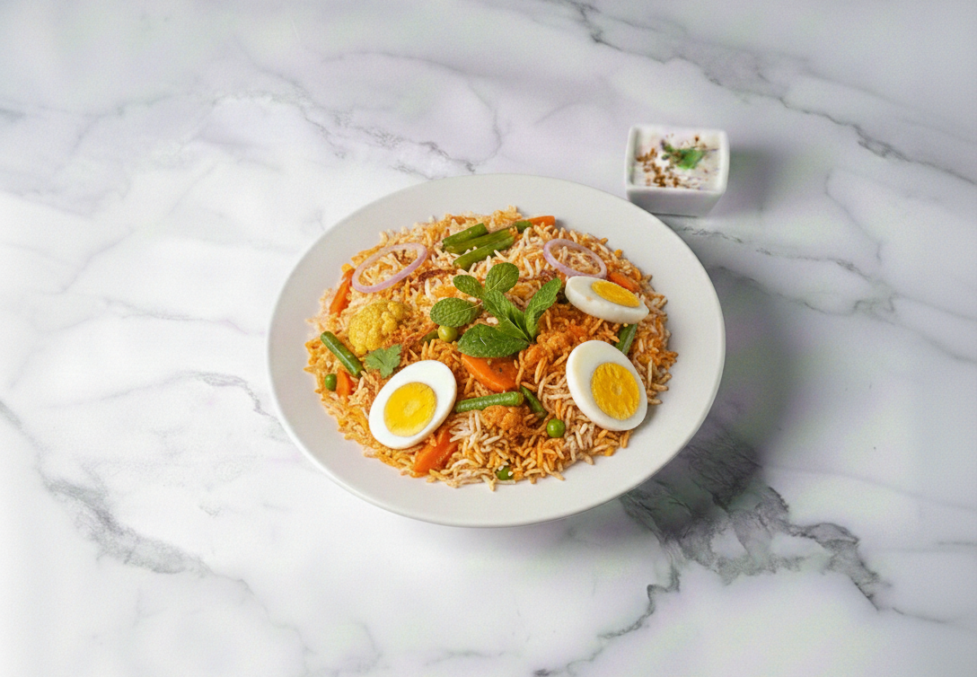 Egg Biryani.