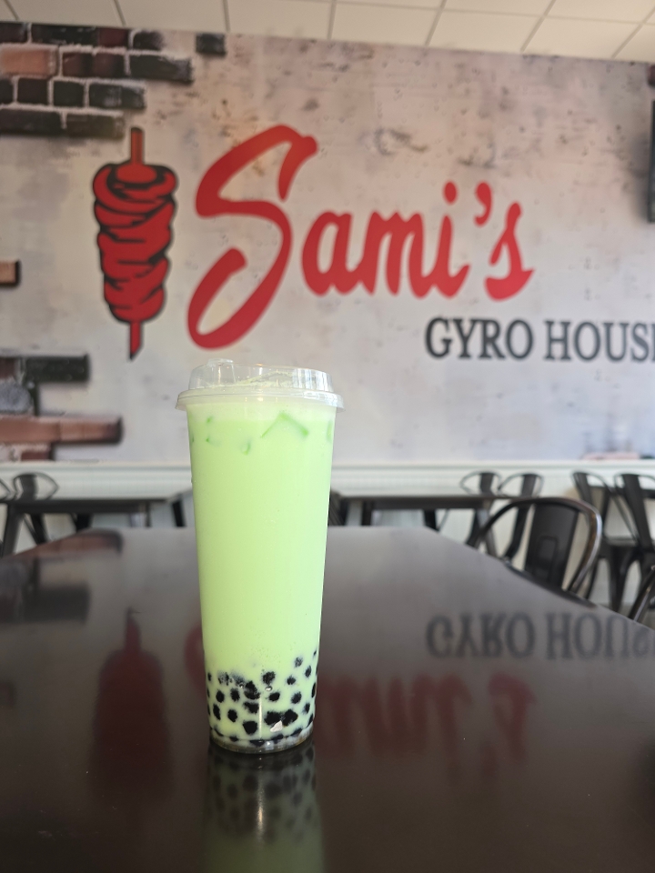 Honeydew Bubble Tea.