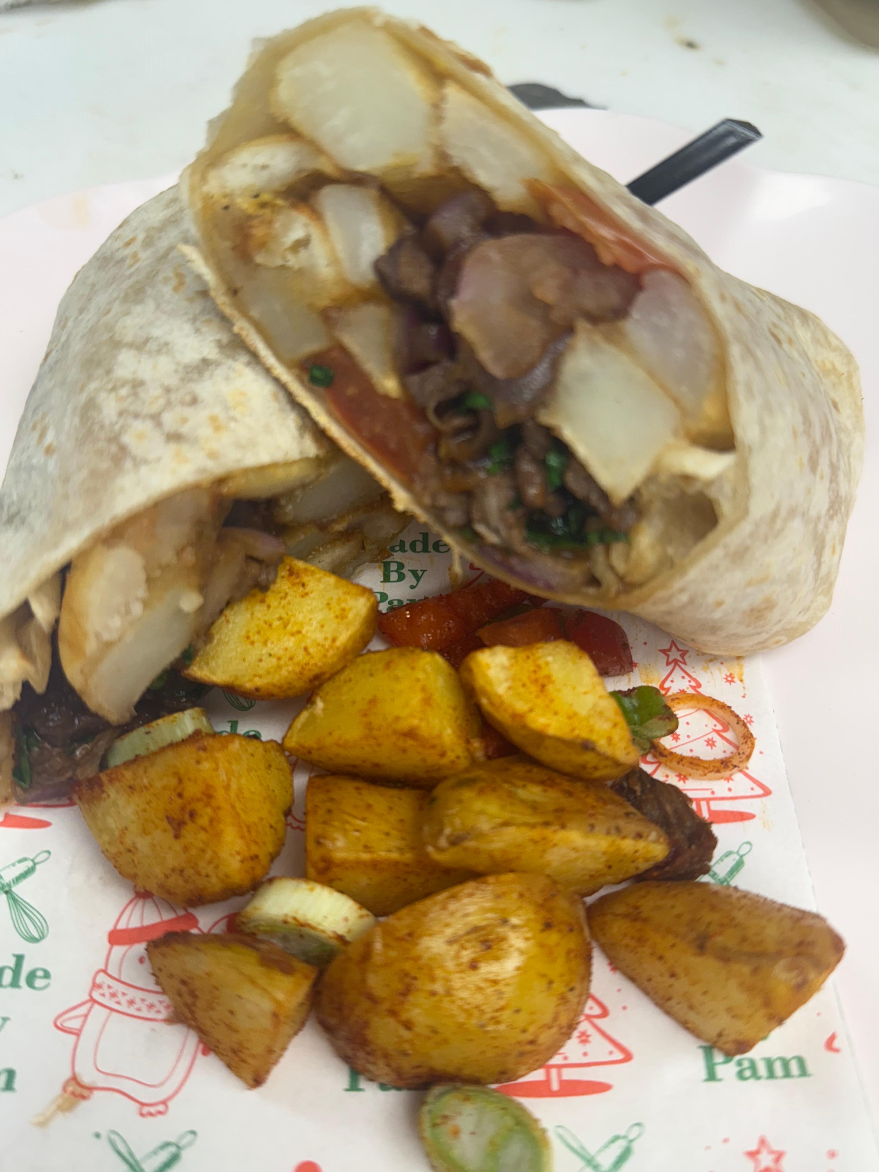 Lomo Saltado Wrap.