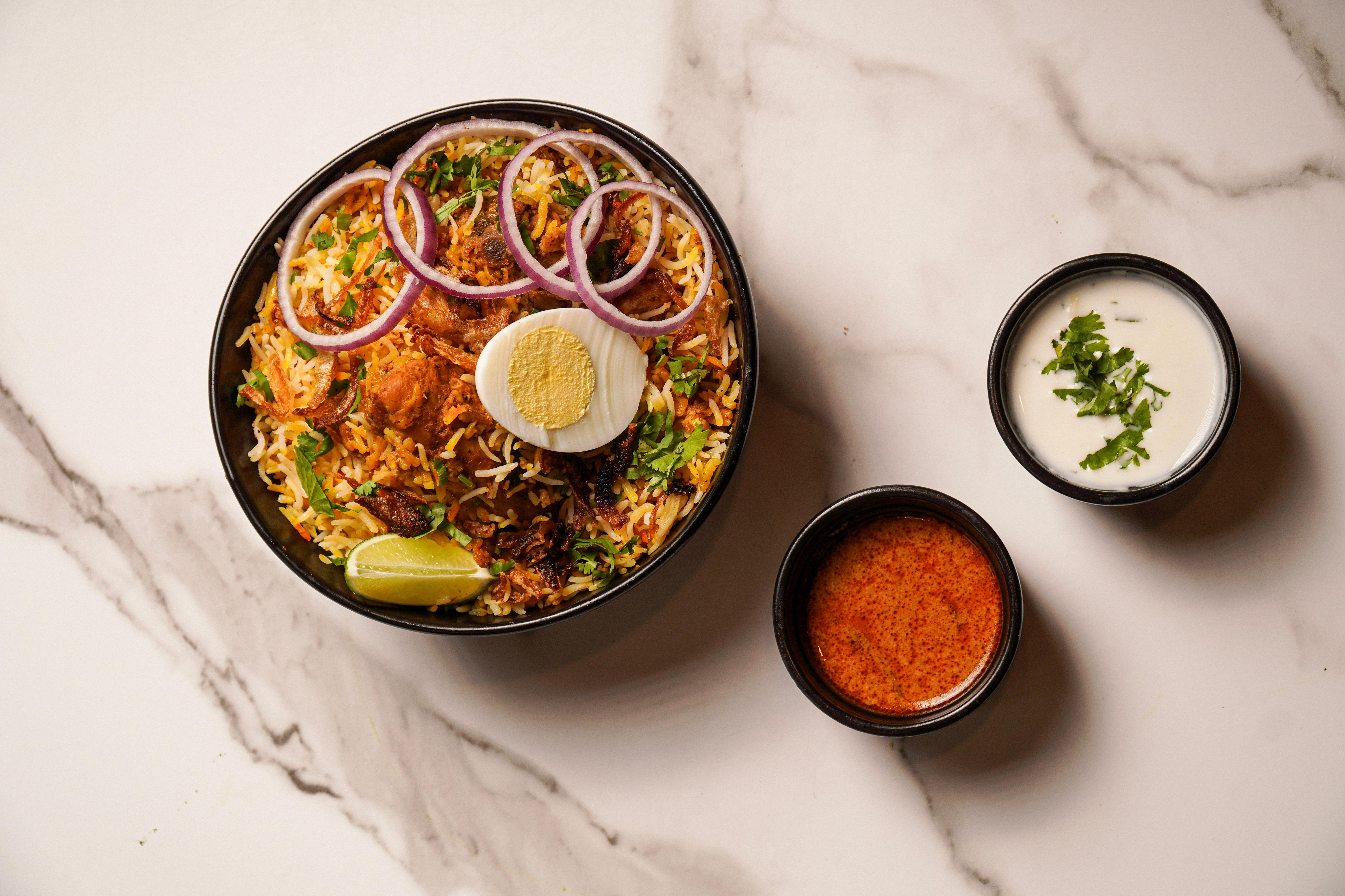 Handi Chicken Biryani.