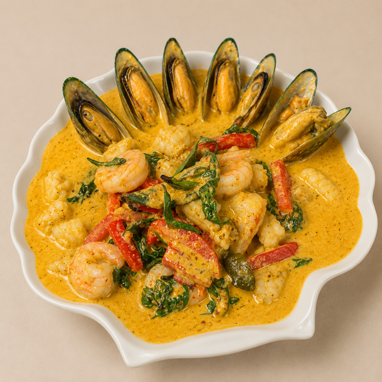 #70 Seafood Panang 🍤🍤🍤.