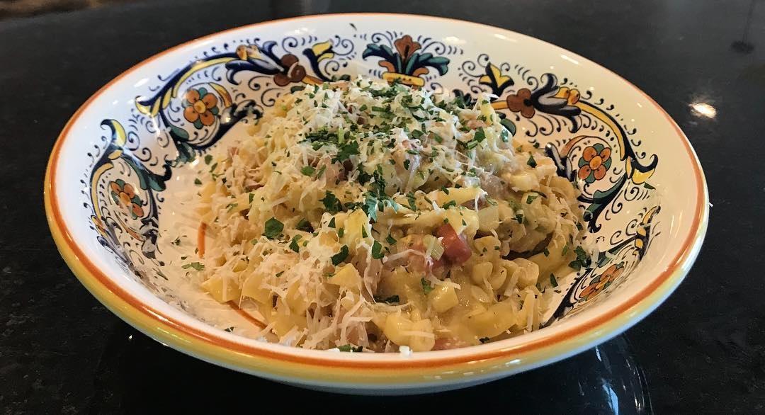Fettuccine Corn Crema.