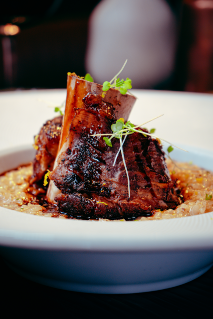 Lamb Risotto with Mushroom Confit.