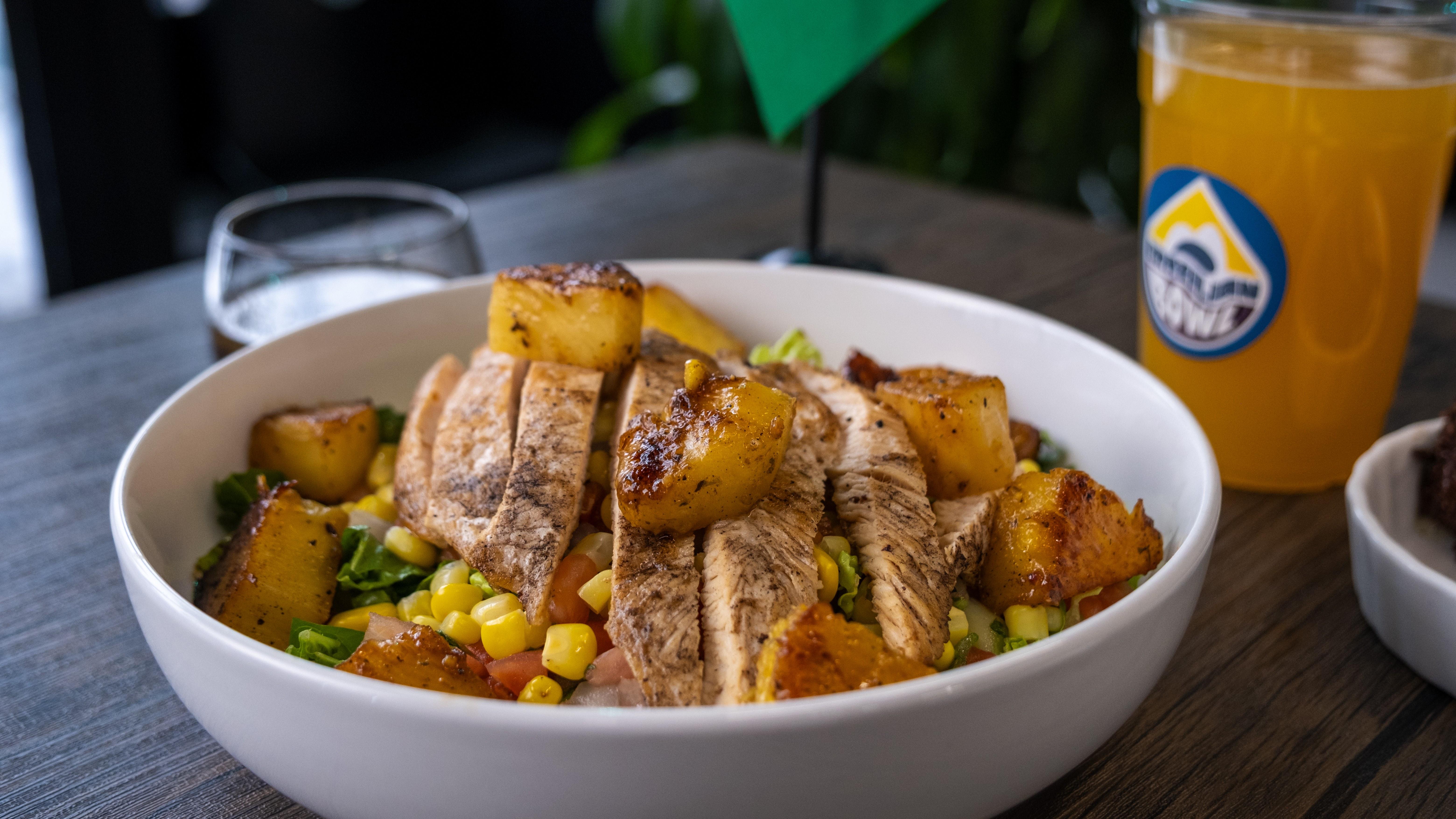 Grilled Chicken & Pineapple Salad.