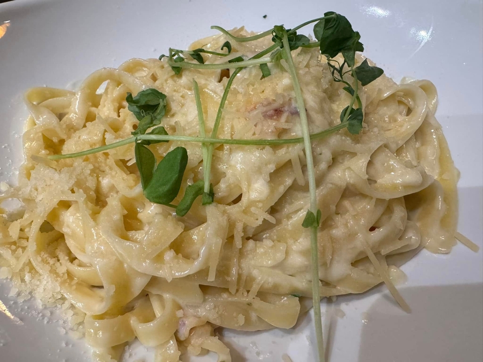 Creamy Chicken Alfredo.