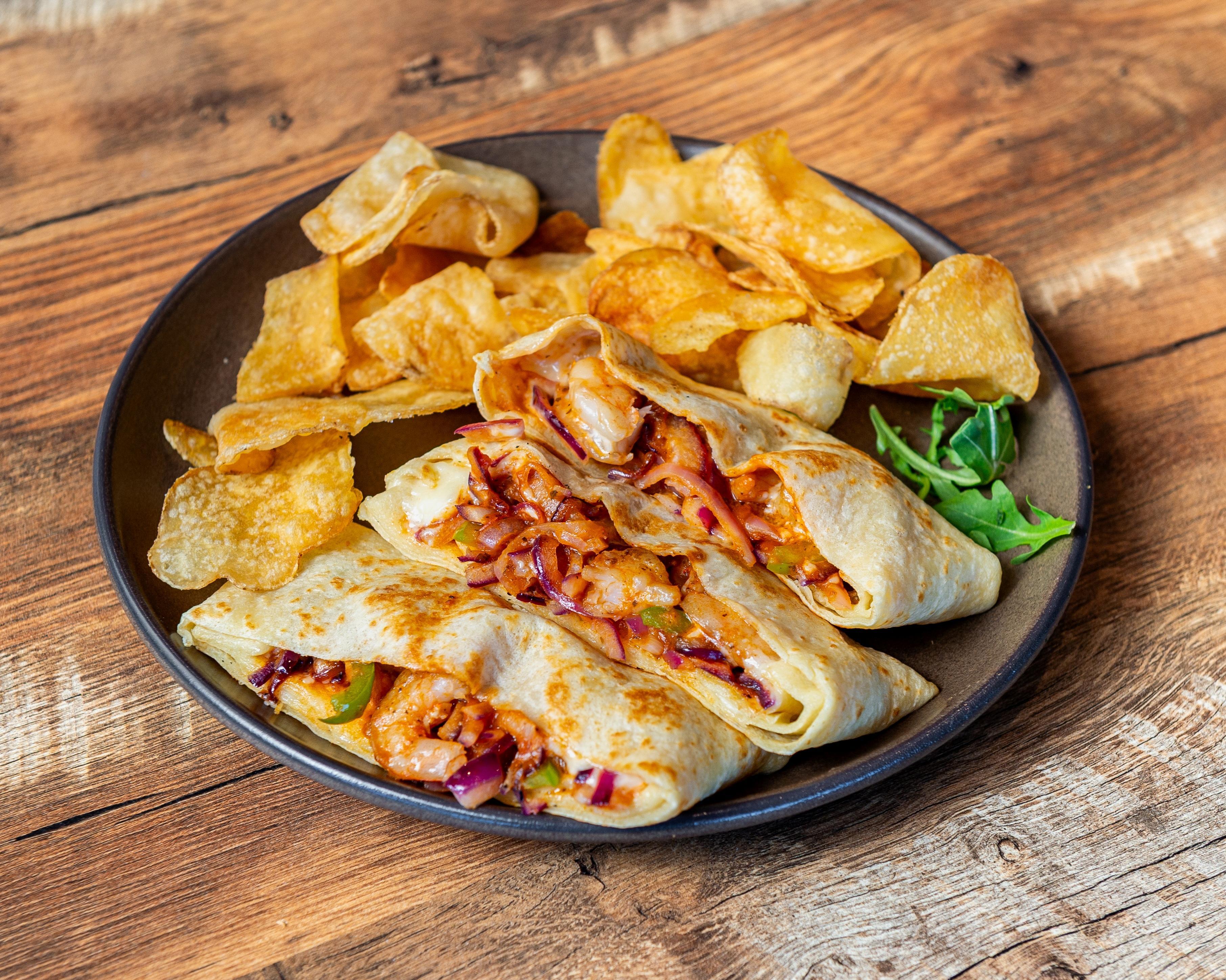 Shrimp Crêpe.