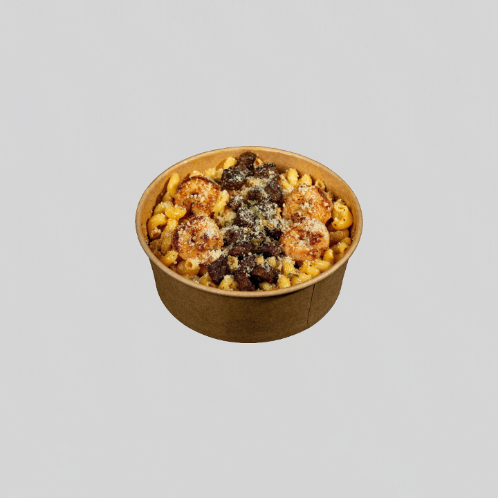 CAJUN MAC SURF N' TURF.