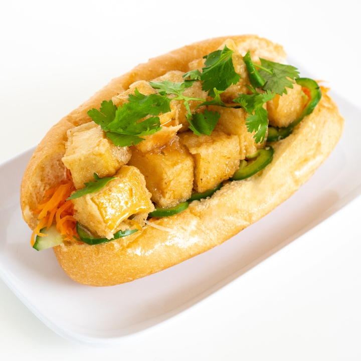 Sweet Chili Tofu Banh Mi.