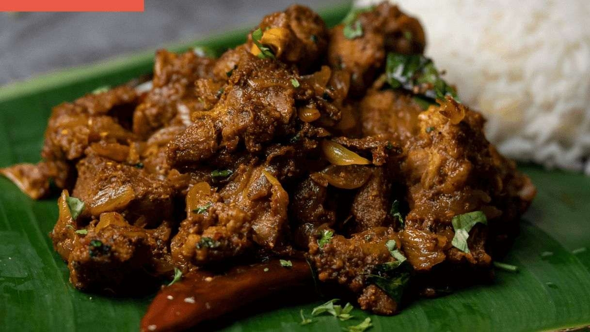 Mutton Tawa Sukka Varuval.
