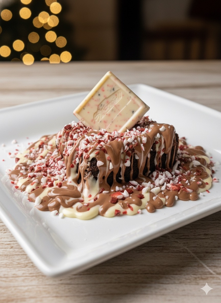 **Peppermint Bark Brownie** (Limited Edition).