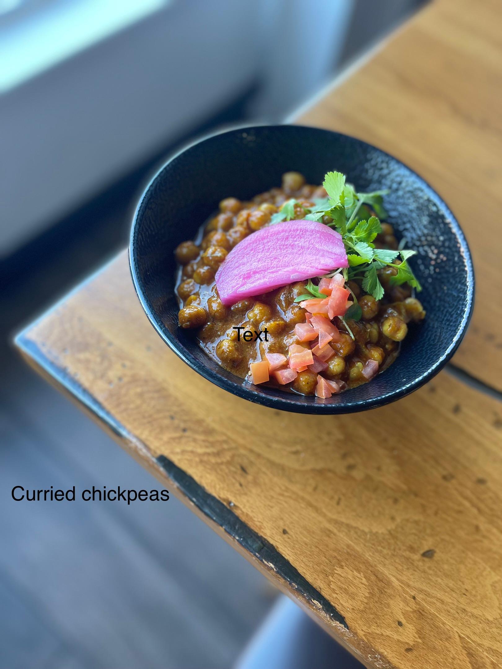 CURRIED CHICKPEAS.