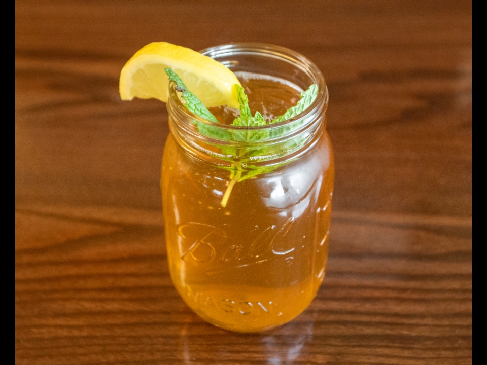 GREEN UNSWEETENED ICED TEA.
