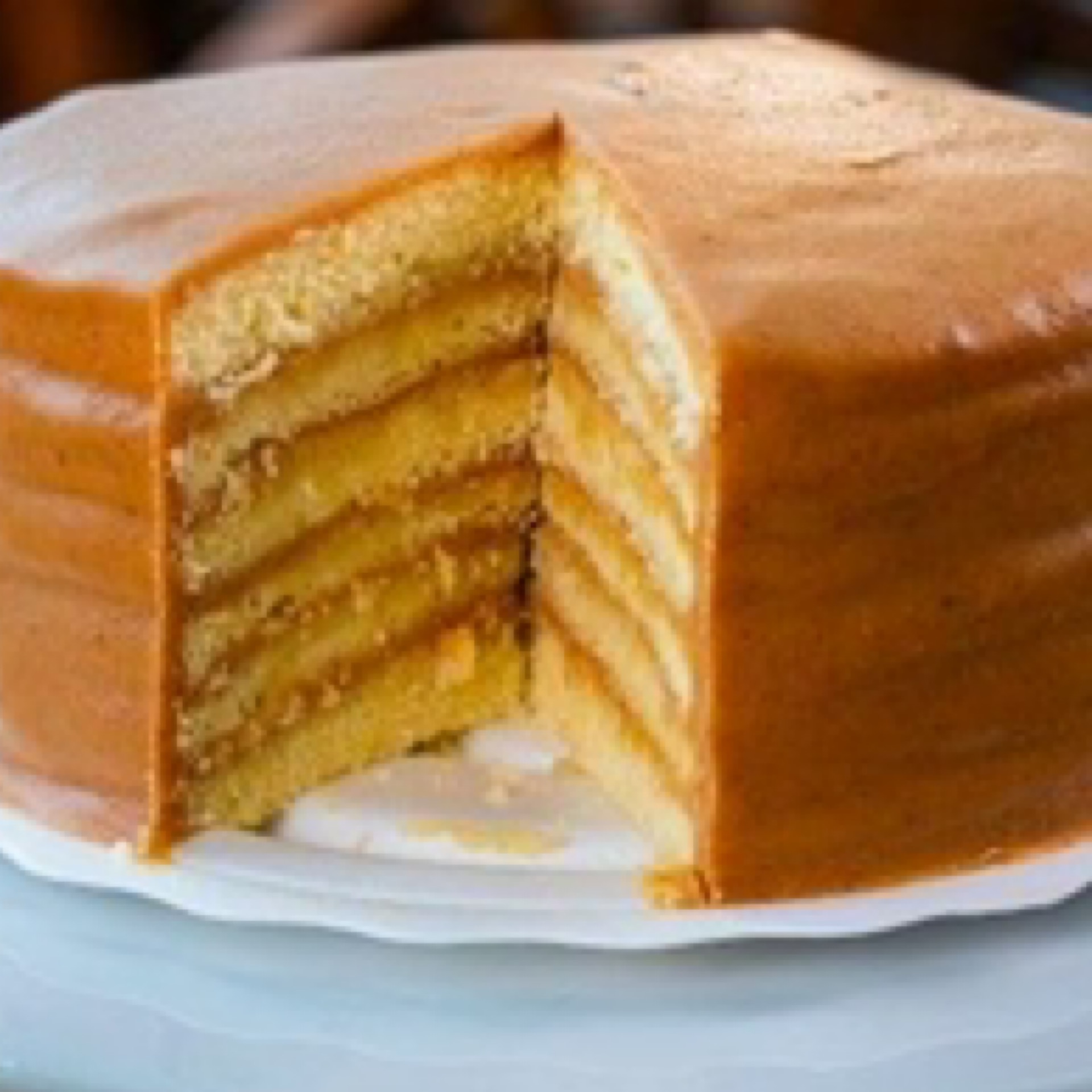 Caramel cake.