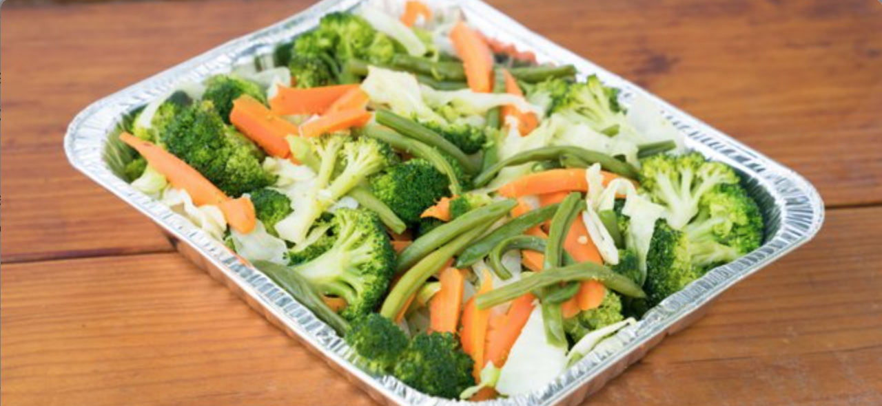 Steamed Vegetables.