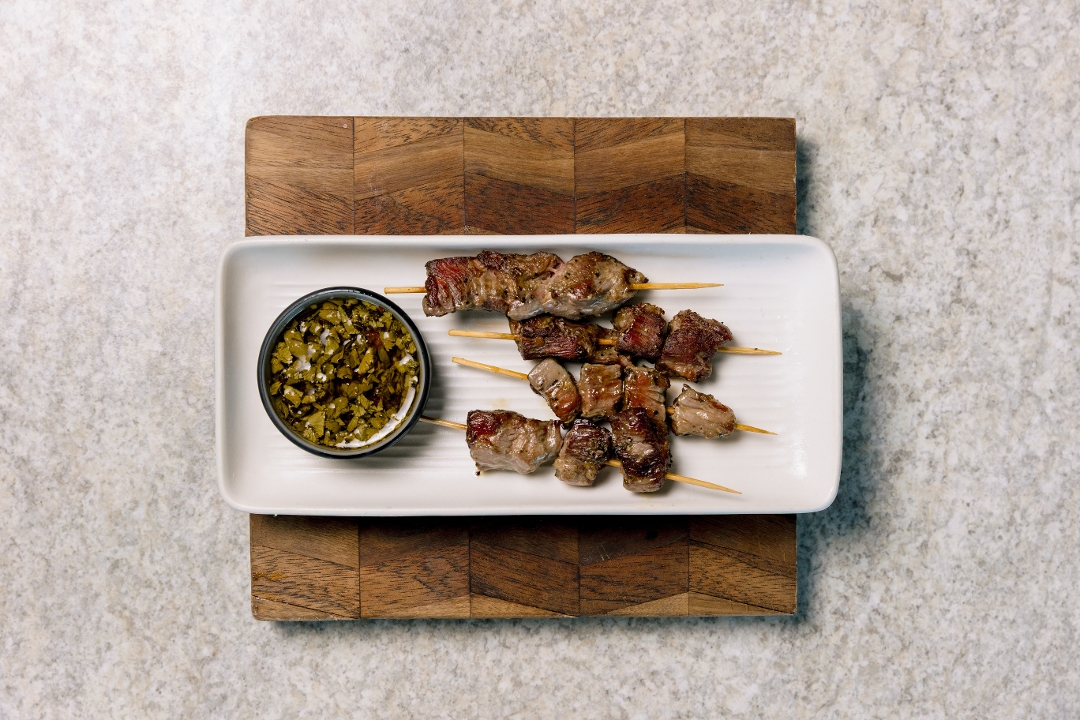 Grass-Fed Steak Skewers.