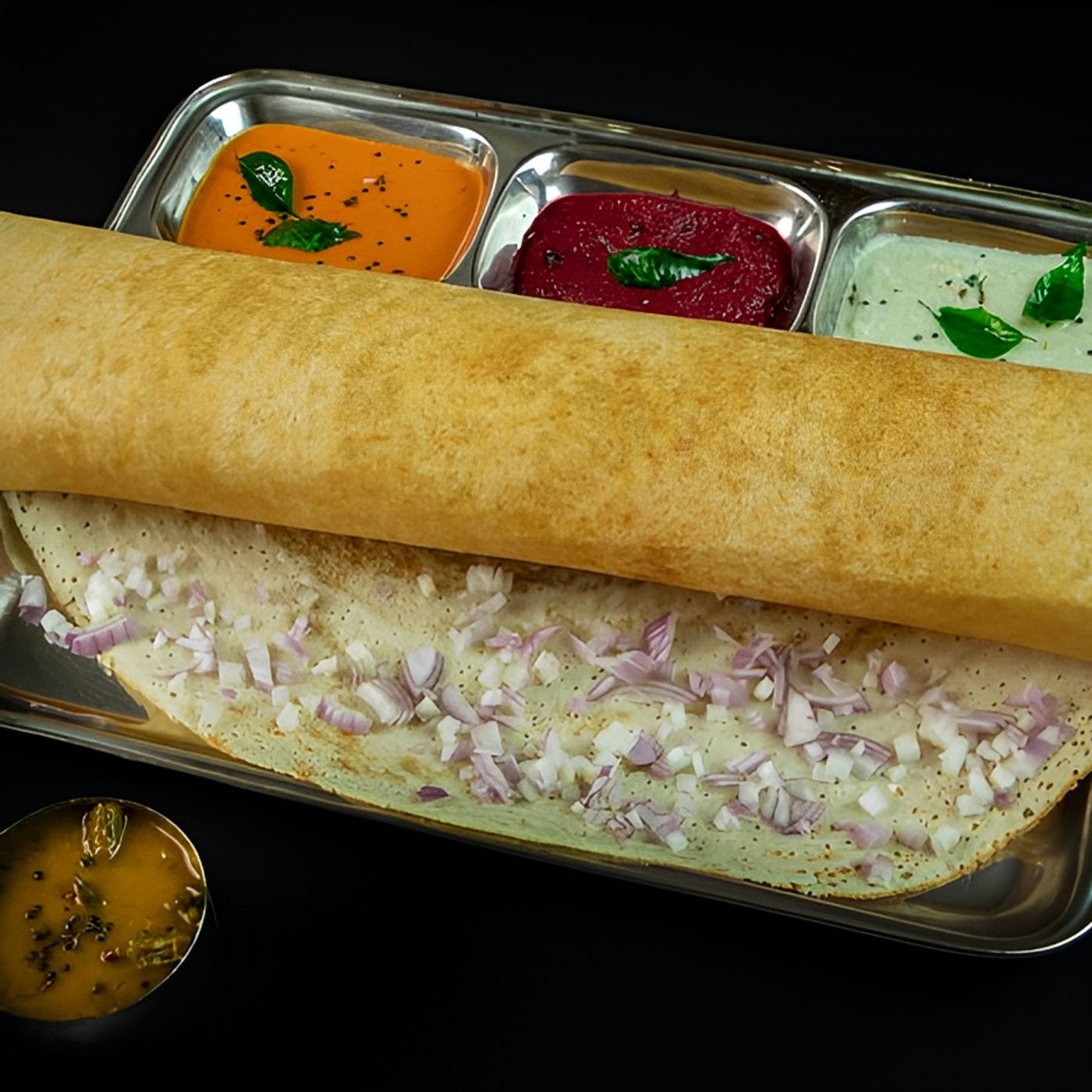 Onion Chili Dosa.