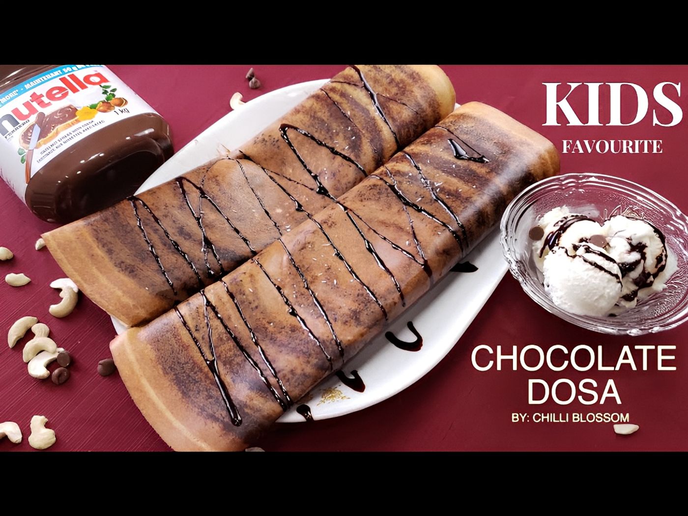 Chocolate dosa.