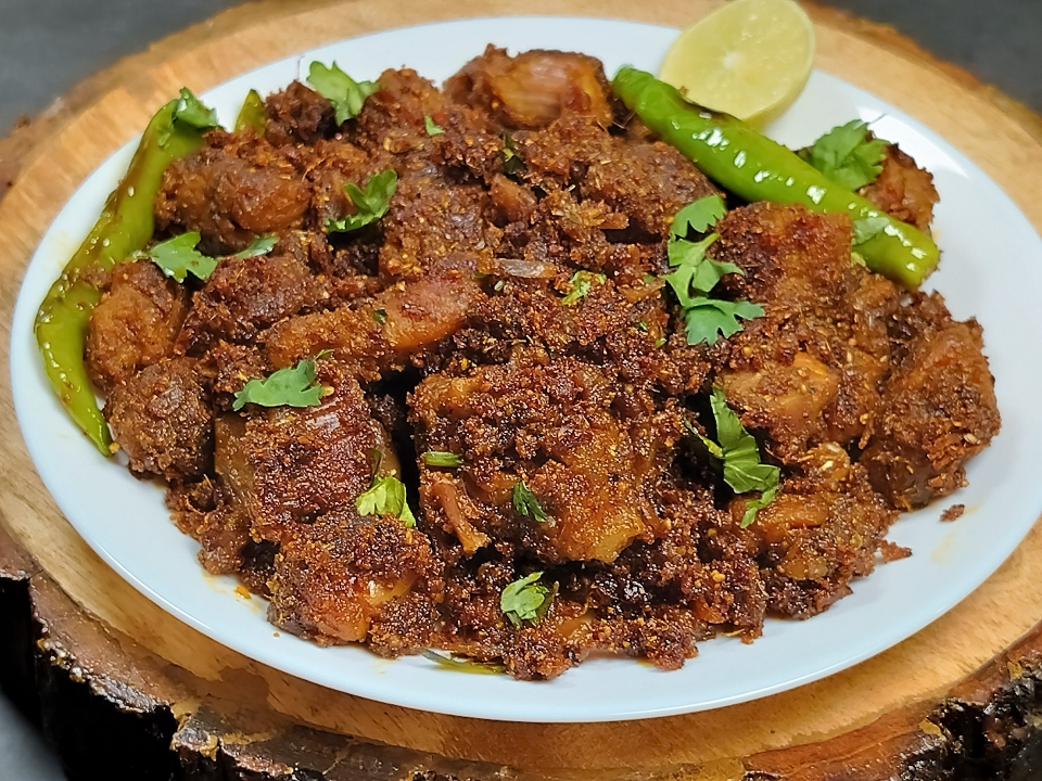 Chettinadu Goat Fry (Mutton).