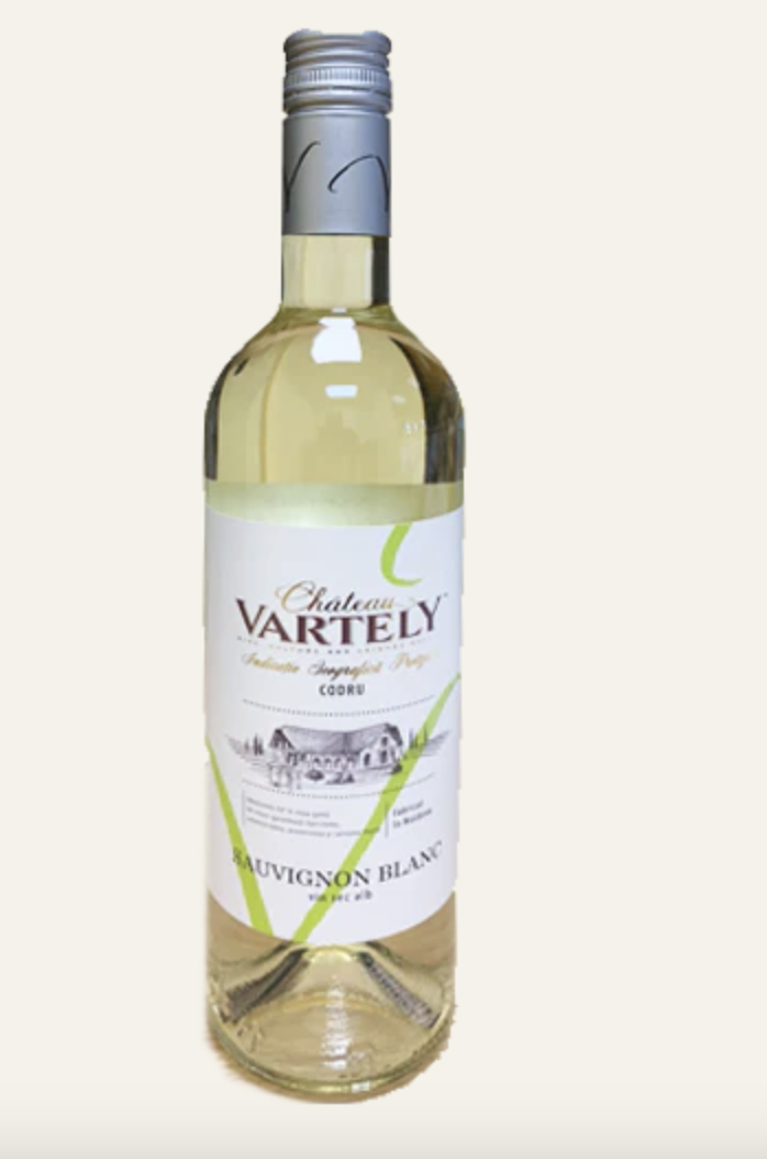 Chateau Vartely Sauvignon Blanc (bottle).