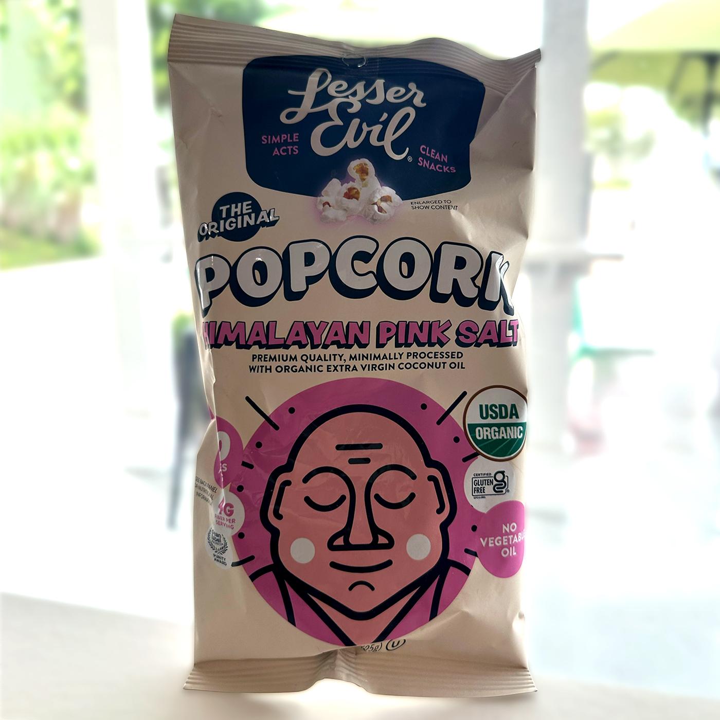 Lesser Evil Popcorn.