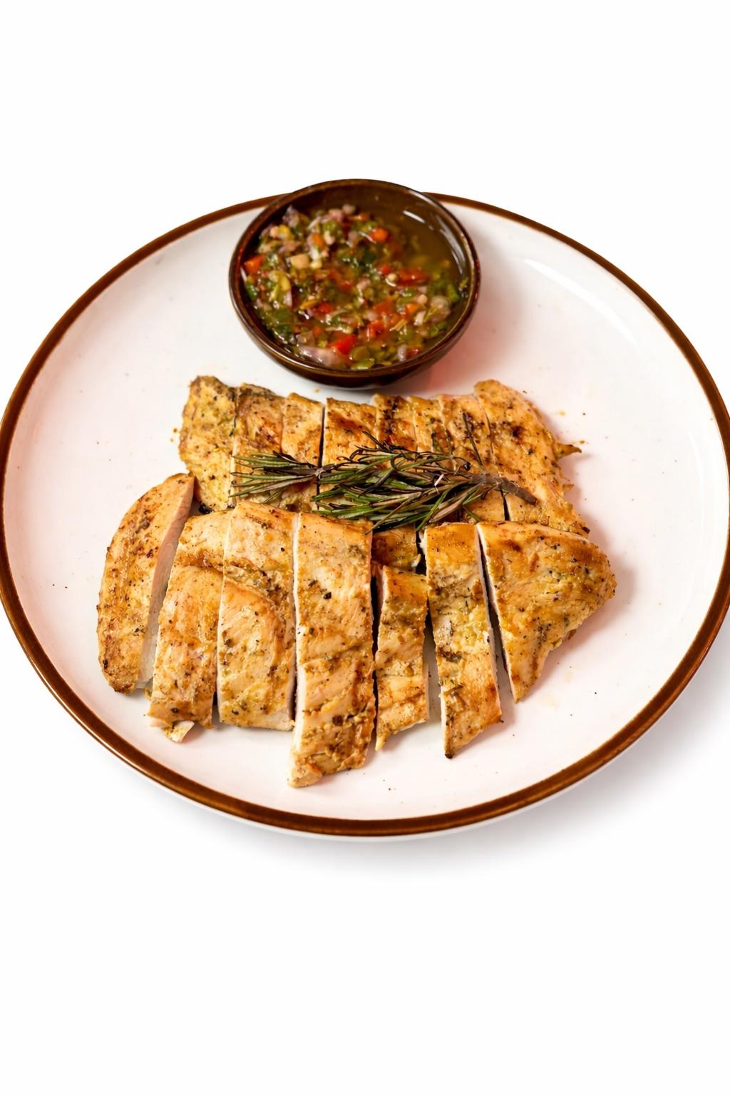 Pechuga de pollo al carbon.
