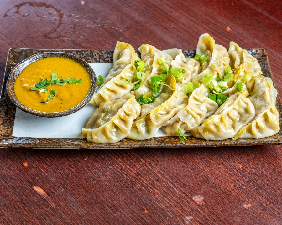 Nepali Style Dumpling Vegetable Momo.