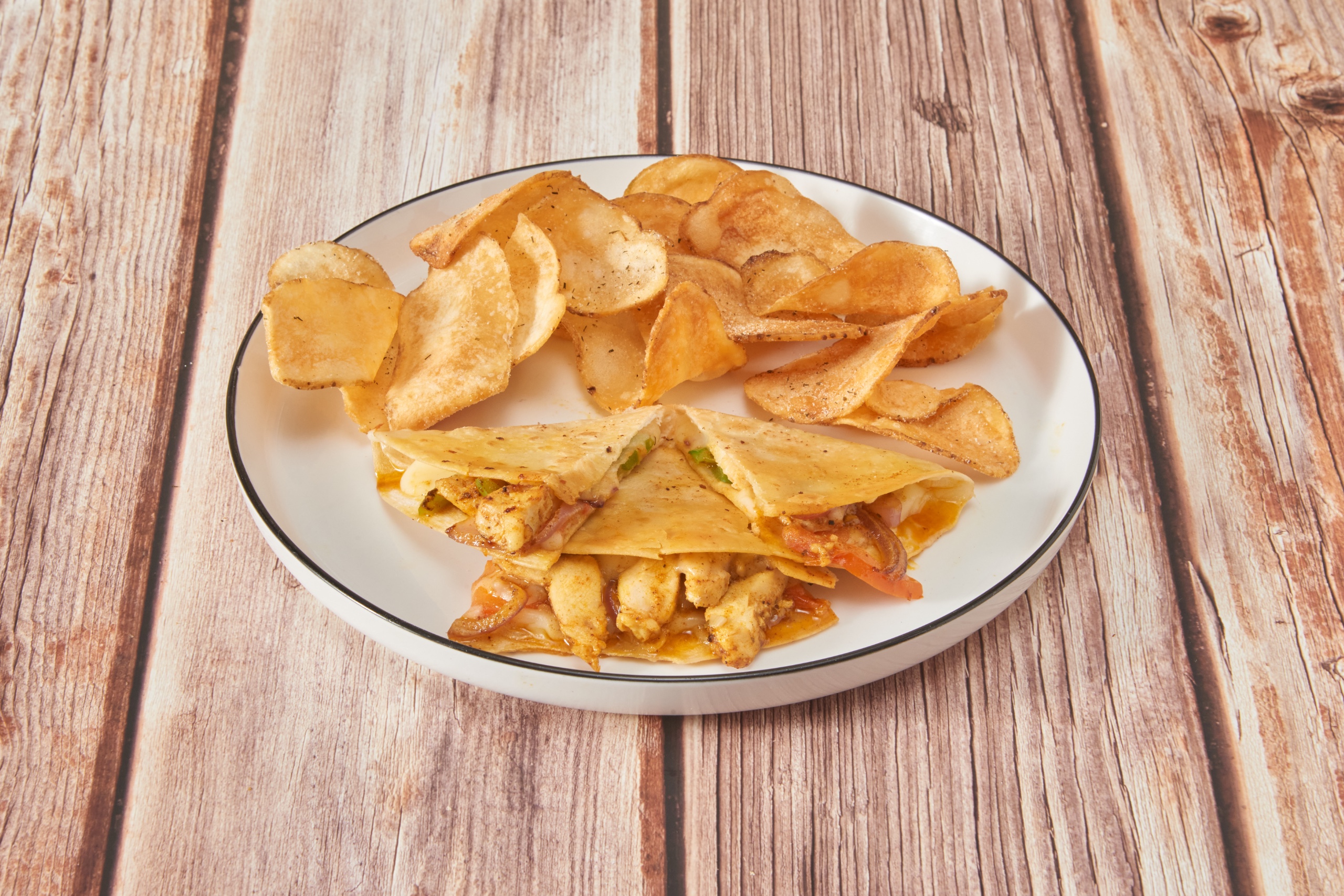Sunnyside Chicken Quesadilla.