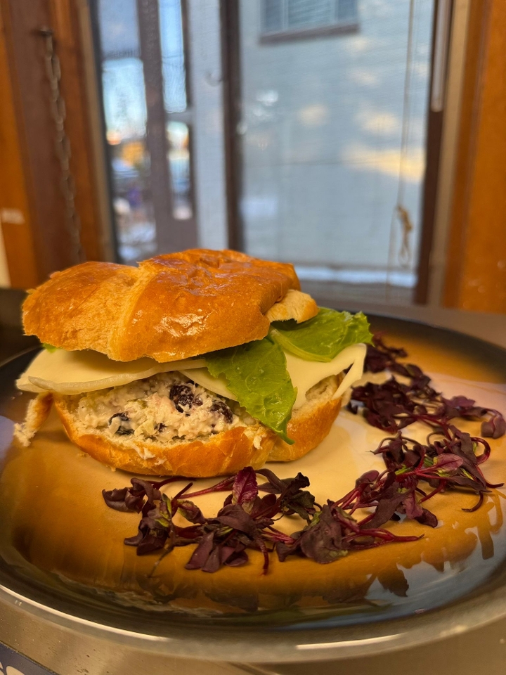 Cranberry Pecan Chicken Salad Croissant.