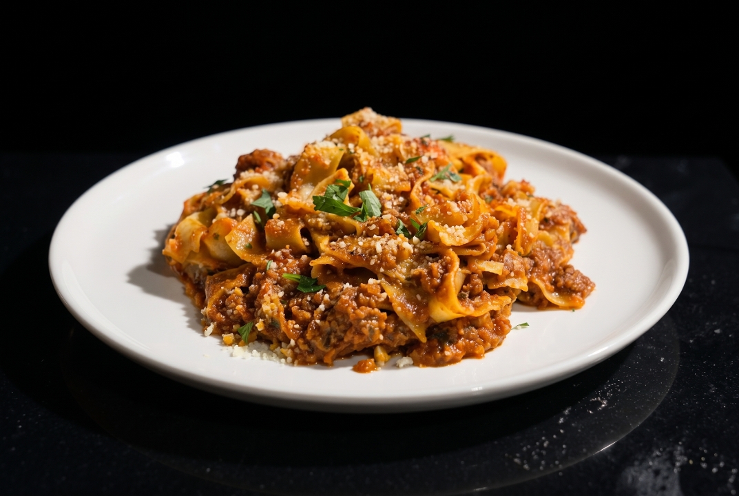 Pappardelle Bolognese.
