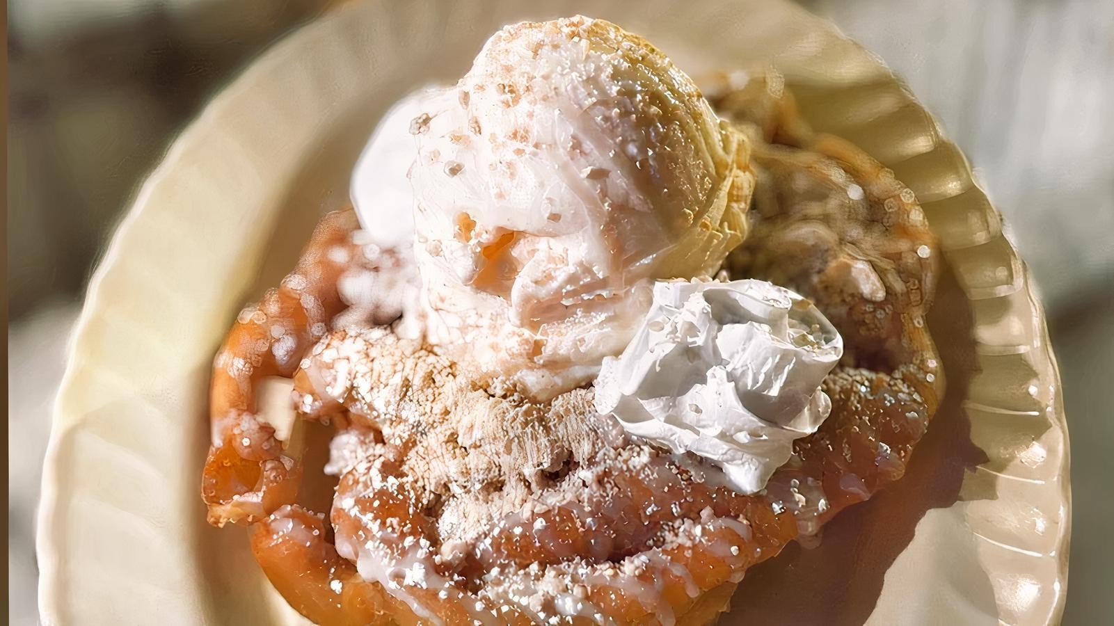 Mexican Mazapan Funnel Cake.